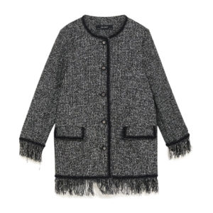 Tweed Jacket With Metallic Thread
