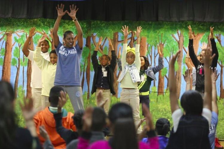 Fifth-graders take week-long residency with Alvin Ailey American Dance Theater