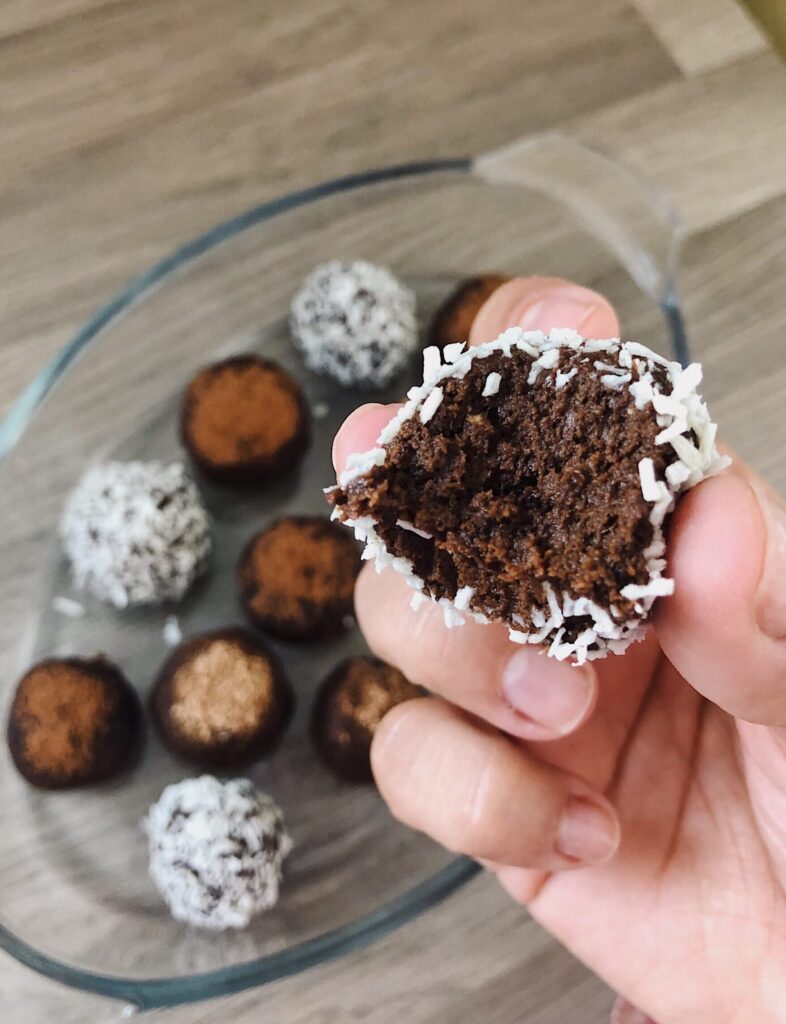 The Chewiest Healthy Brownie Bites